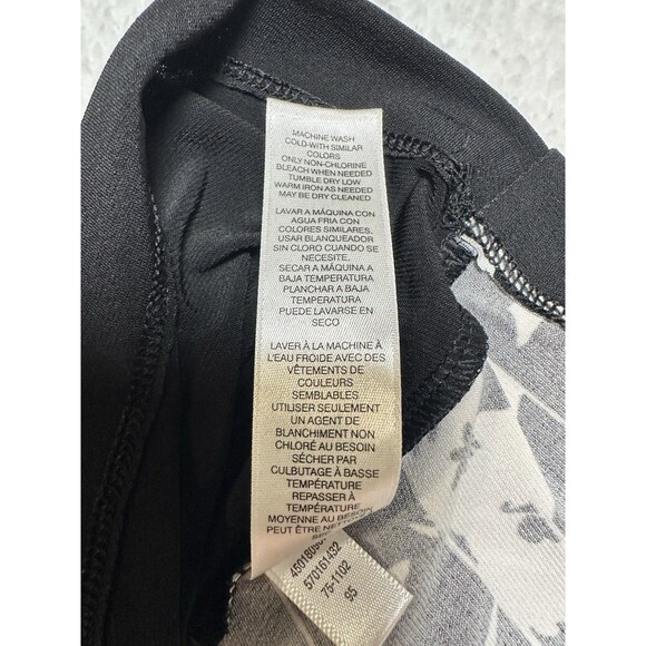 WHBM Women’s Black White Geometric Drape Tank Top Small EUC Sz L - Picture 7 of 7